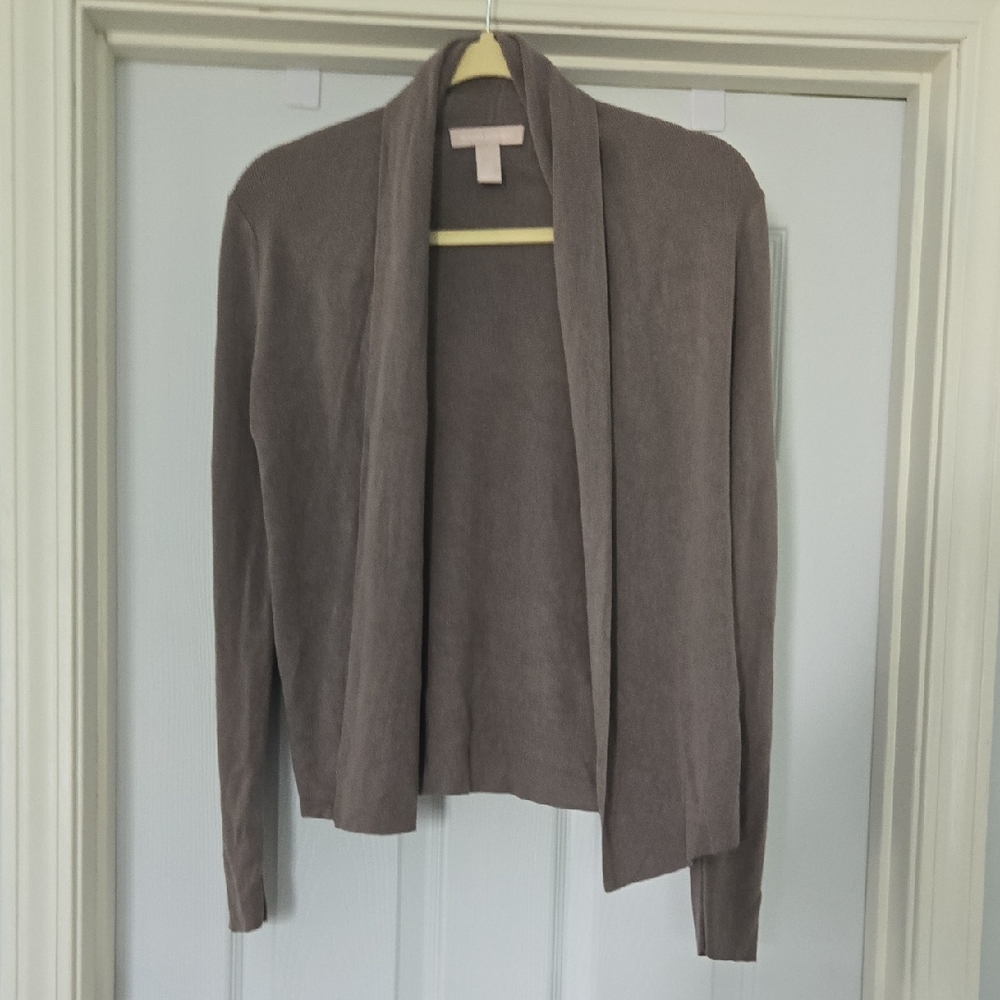 Banana Republic Brown Cardigan Sweater Lightweight Open Front